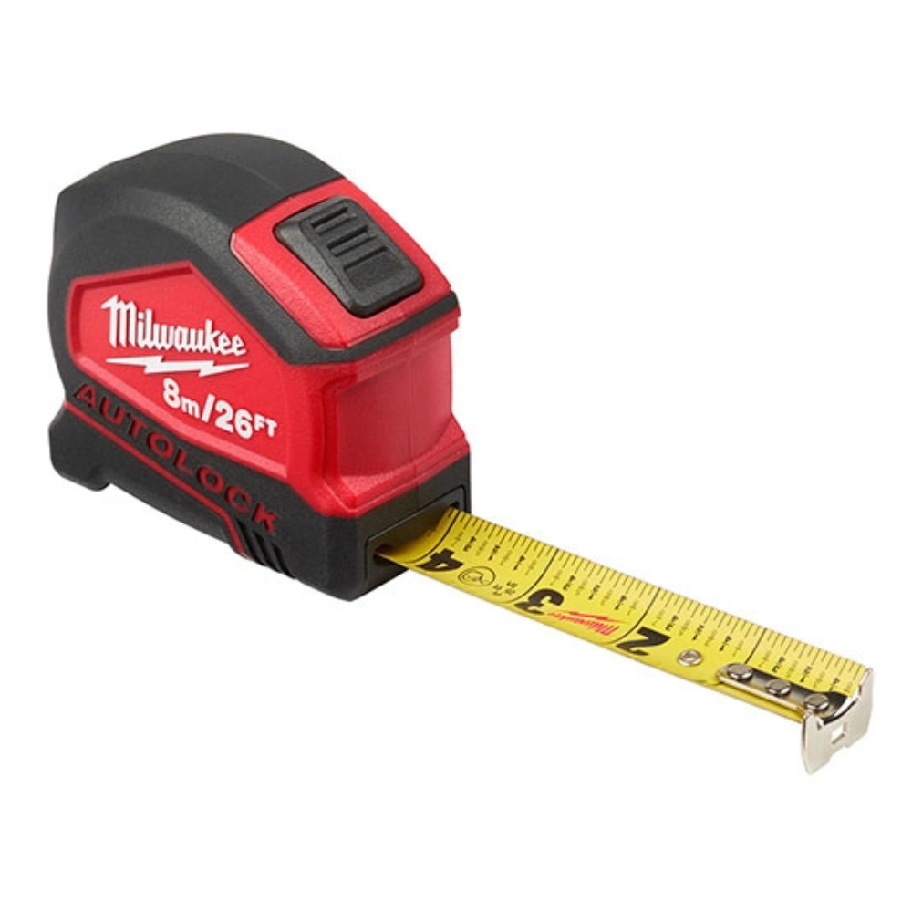 Milwaukee Electric Tool 26ft Compact Auto-Lock Tape Measure from Columbia Safety